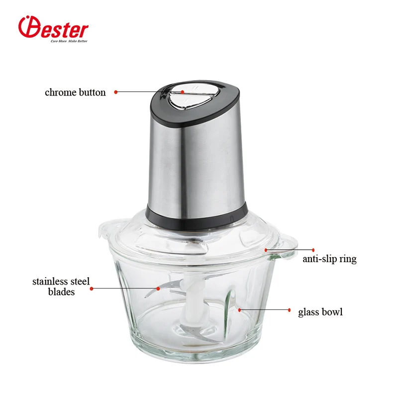 
1.2L/1.8L/2L/3L Electric Meat Grinder 2 Speeds Meat and Vegetable Electric Chopper Automatic Mincing Machine Food Processor 
