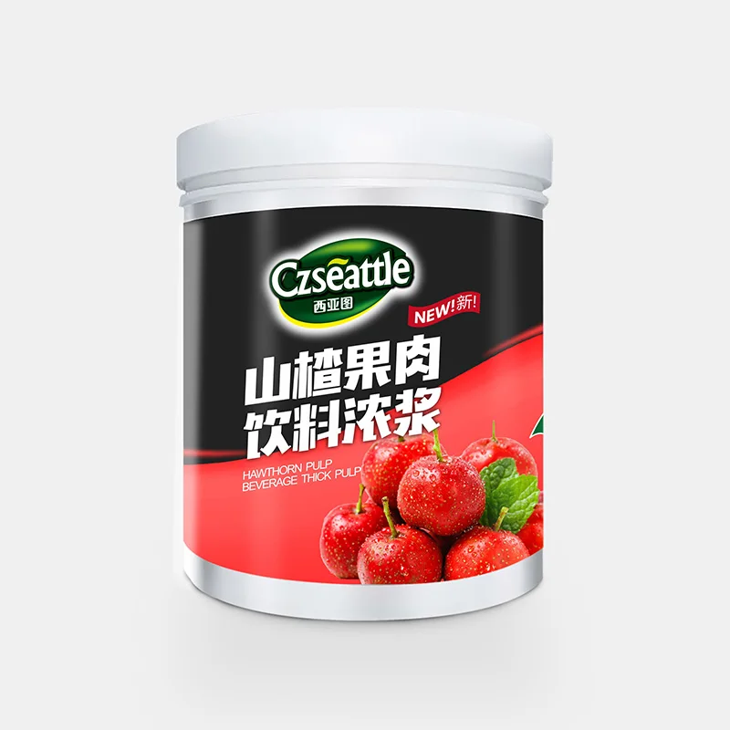 Halal Czseattle Hawthorn fruit jam drink & beverage fruit jam pulp concentrate for milk tea bubble tea ingredients