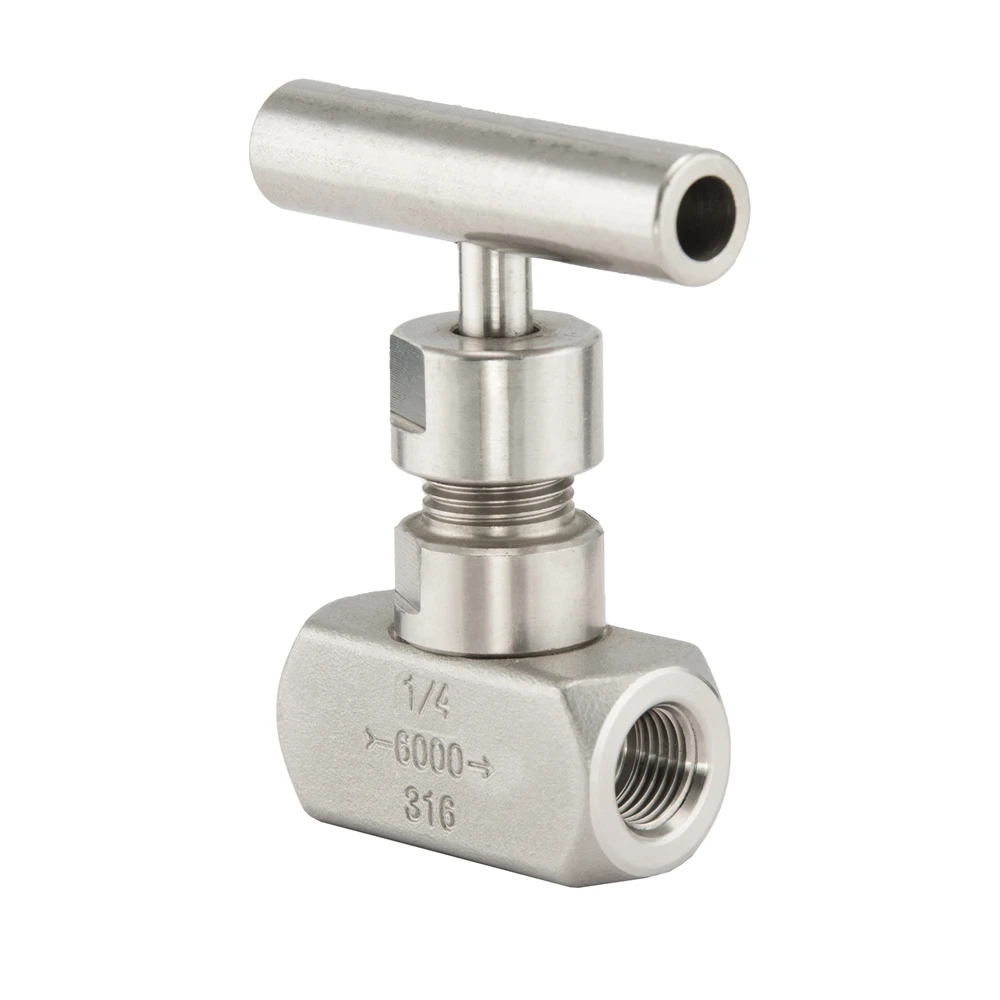 6000PSI to 10000PSI Ultra-high Pressure 1/2 inch NPT Stainless Steel Male-Female Needle Valve