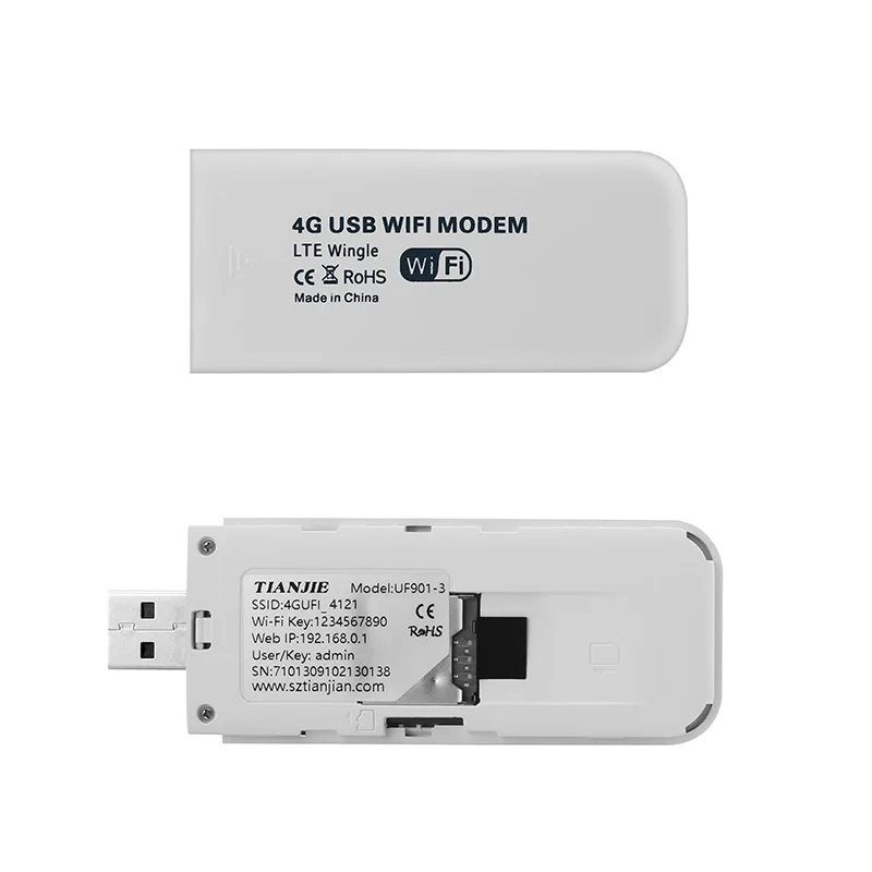 Беспроводной 3G 4G USB модем Wi-Fi роутер низкая цена слот для Sim-карты Автомобильная точка доступа LTE UMTS GSM