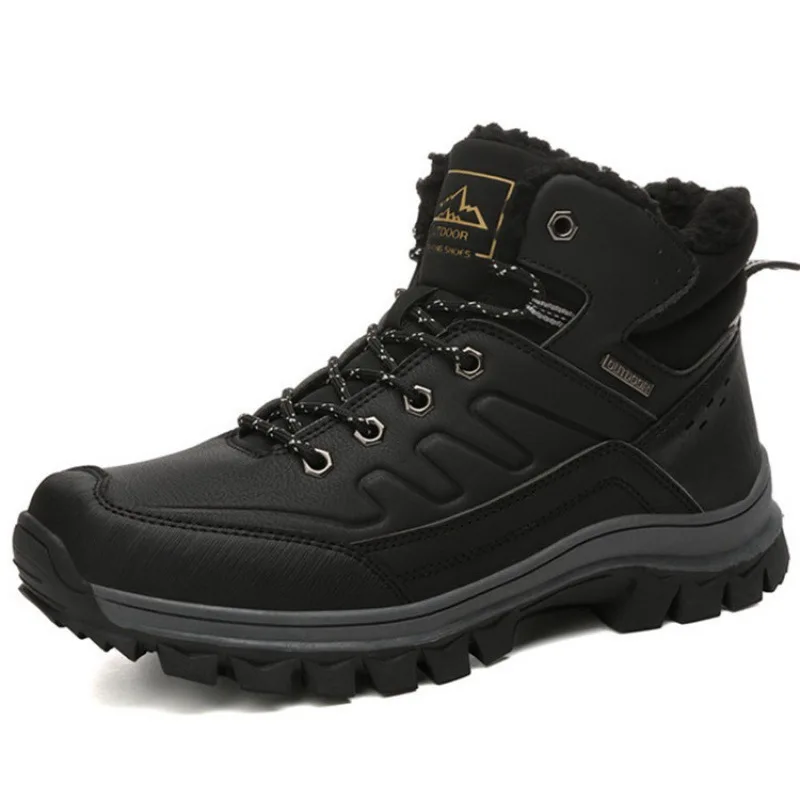 
In Stock Suede Pu Leather Anti Slip Wearable Safety Work Boot Hiking Men Waterproof Shoes For Men Outdoor 