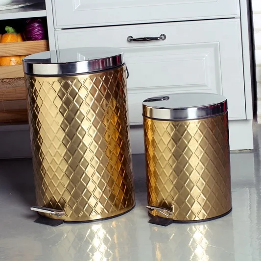 Galvanized Garbage Can Metal Waste Bin Customized Outdoor Trash Bins