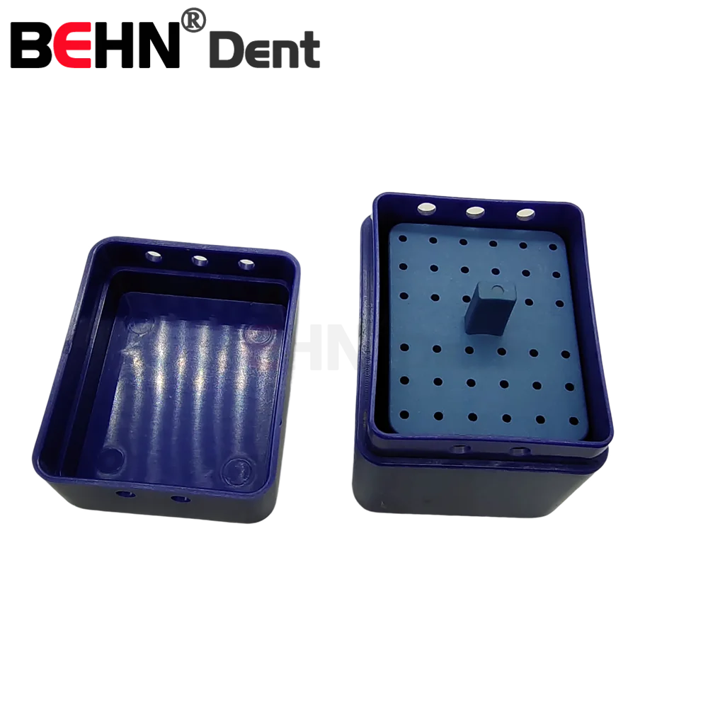 BEHN 36 Holes Endo Box Dental Diamond Burs Box Disinfection Box For Endo Files G.P Points Dental Scaling Tip Holder