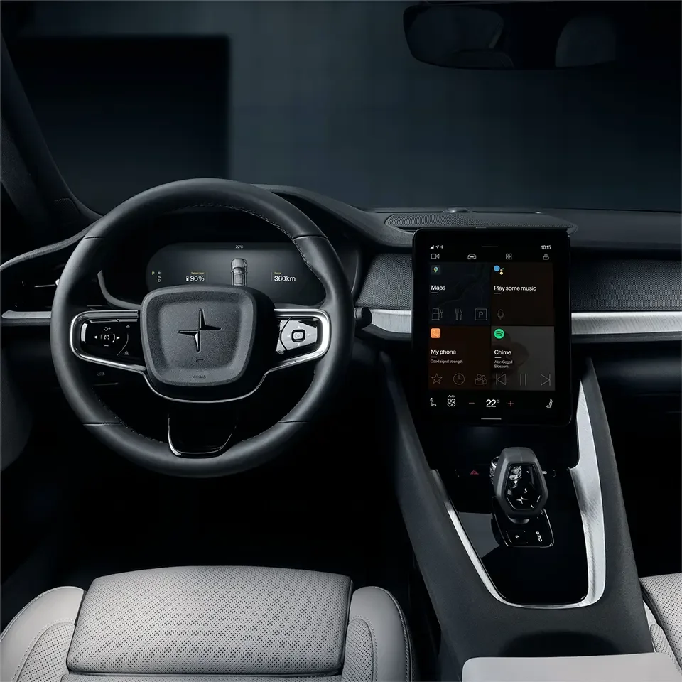 Electric compact sports car long range 450km with 300 kw motor power dual motor AWD polestar 2 hatchback luxury vehicles