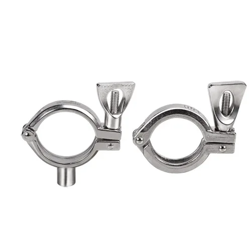 DONJOY Sanitary Stainless Steel 304 Heavy Duty Middle Single Double Pin Ferrule Clamp Tri Clamp Pipe Fitting