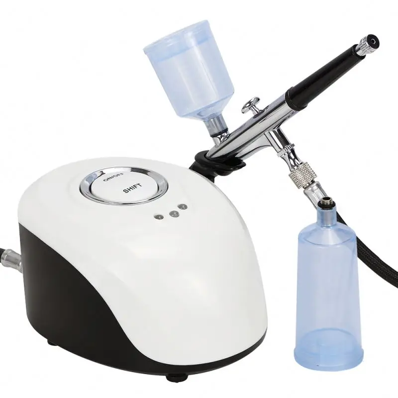 
BS-103 Oxygen Jet Compressors Foundation Beauty Portable Mini Face Airbrush Makeup Machine Oxygen Cordless 