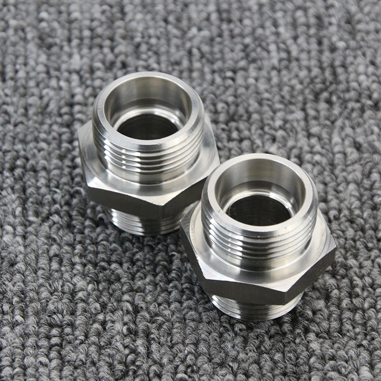 Stainless Steel male and female pipe straight fitting pipe threaded taper joint