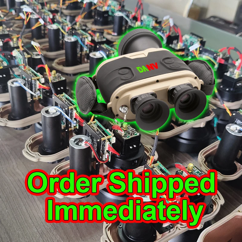 Factory Outlet Big Lens 100mm Thermal Imager 1024x768 OLED Flexible E-Zoom 4x 8x Thermal Binoculars DA-6100B