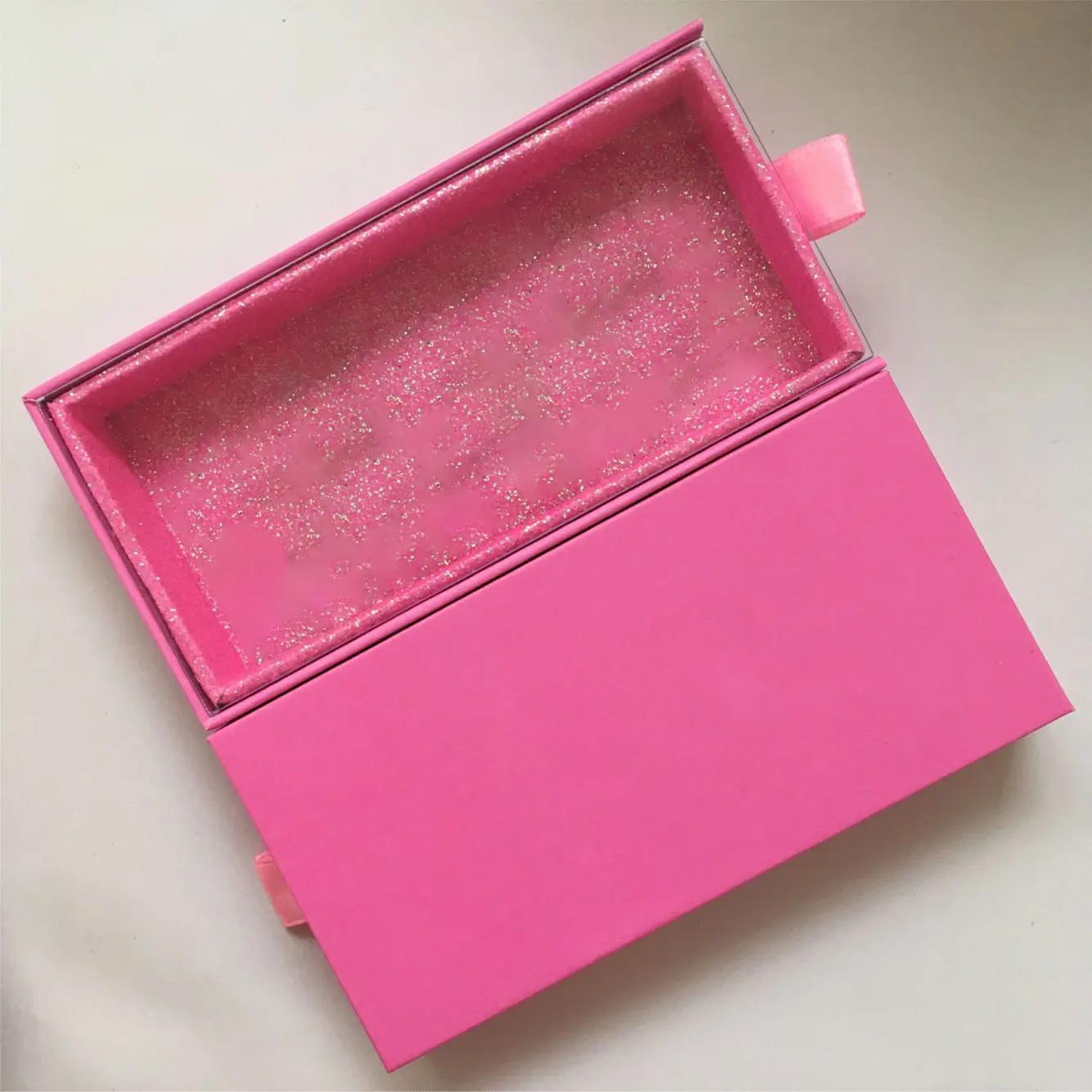 custom eyelash box dramatic mink lashes 25mm 3d faux mink wholesale vendor pink glitter full strip book box with heart window