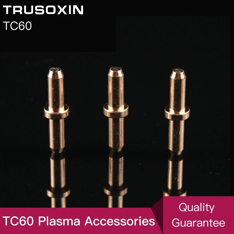 10pcs Inverter DC Plasma Cutter Accessories/Cutting Consumables 60A TC60 Plasma Cutting Gun/Cutting Torch Electrodes and Tips