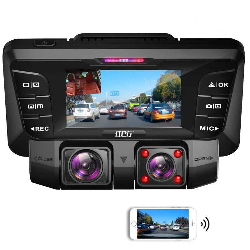 2020  Night Vision dual lens car black box DVR Car Camcorder car dvr black box