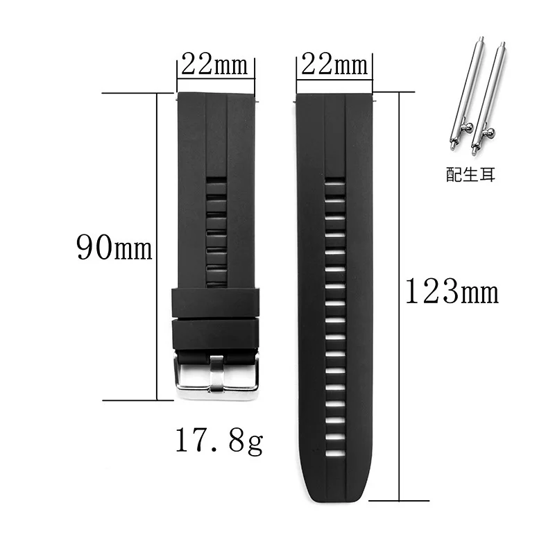 Classic Silicone Replacement Band Strap For Watch Band Series 7 6 5 4 3 Se For Watch Band Strap 38 40 41 42 44 45 Mm