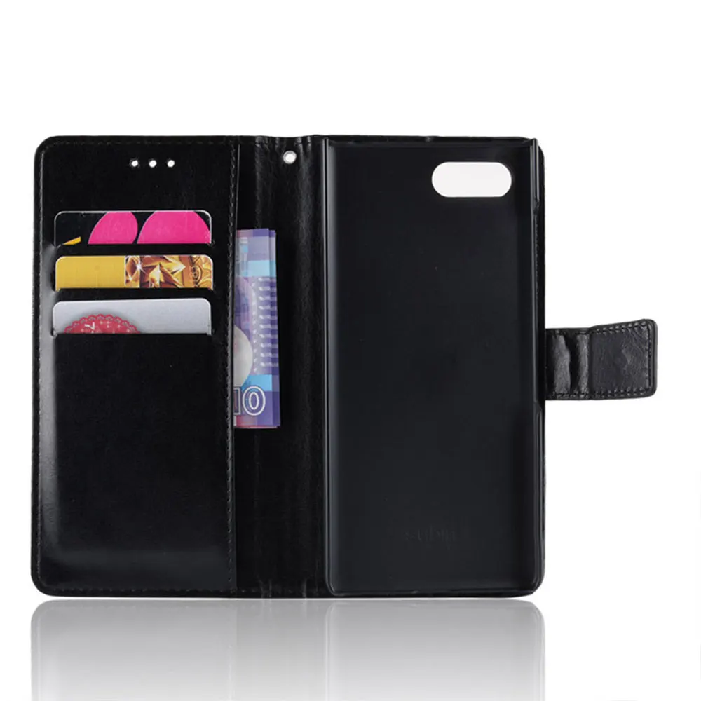 Wallet Phone Case For Blackberry Key2 Lite Purse Tpu Cases Flip Cover Soft Litchi Silicone Bumper Camera Lens Protection