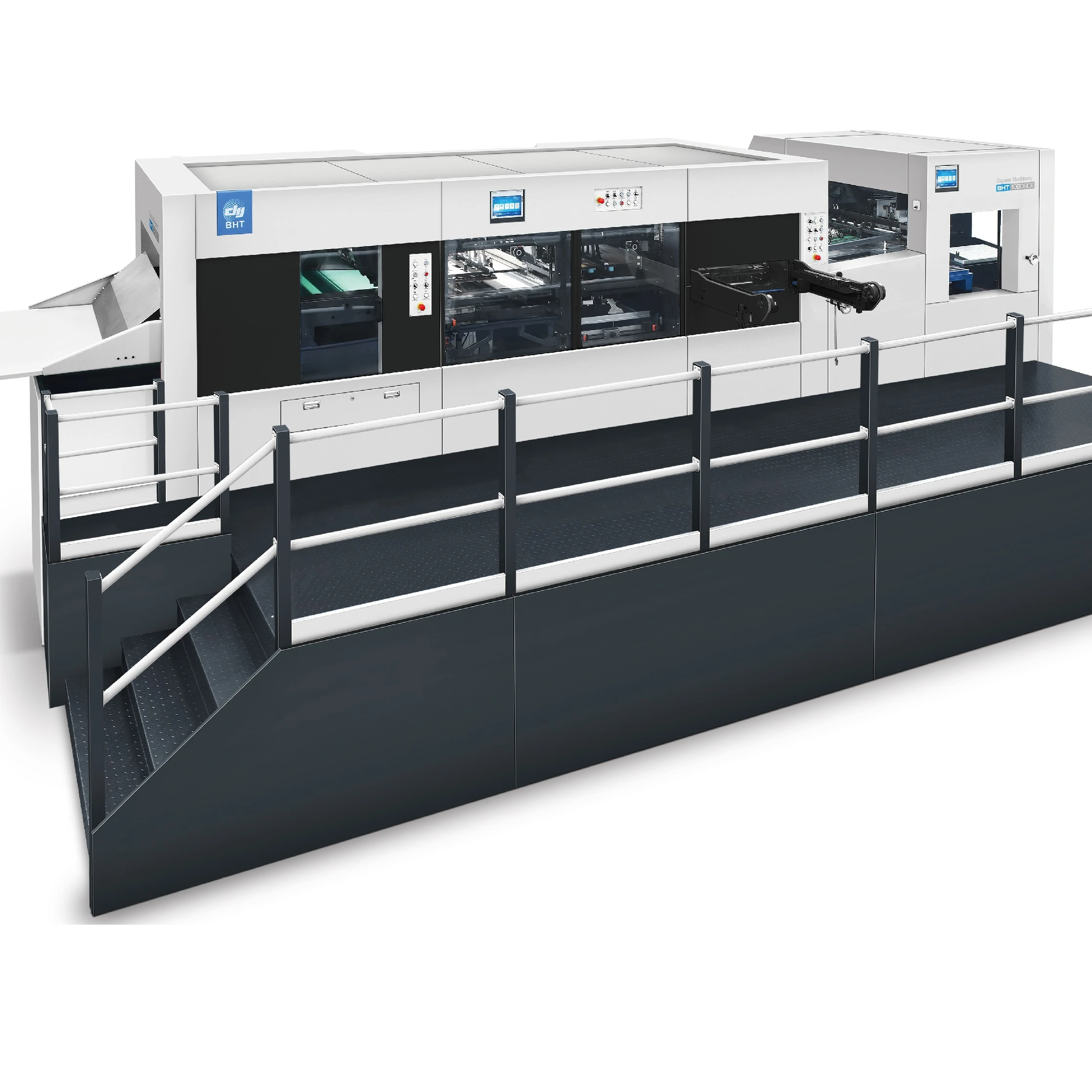 BHT1060SCE Automatic creasing and  punching die cutting machine with stripping blanking