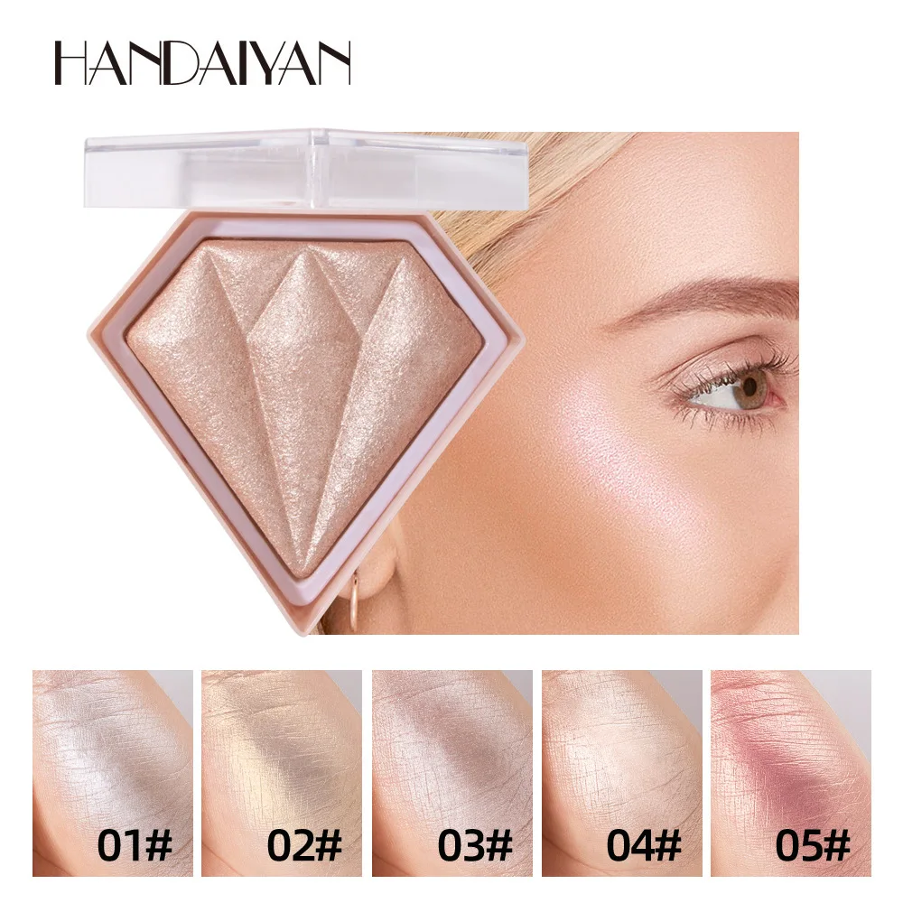 Handaiyan Hot Selling Highlighter Makeup Diamond Glow Powder Face Makeup Loose Powder Highlighter Powder
