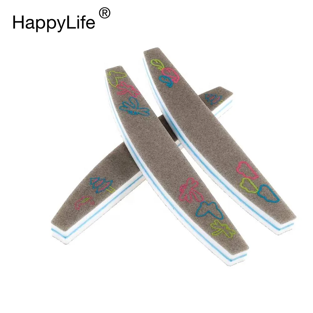 New Arrivals Custom Printed Manicure High Quality Professional Luminous Sponge File