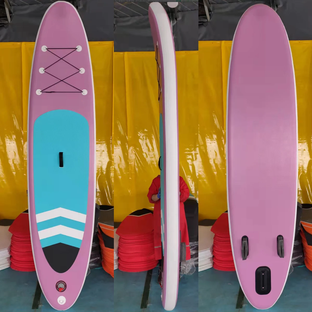 Manufacture Wholesale SUP Inflatable Stand Up Paddle Board with Double layer for surfing