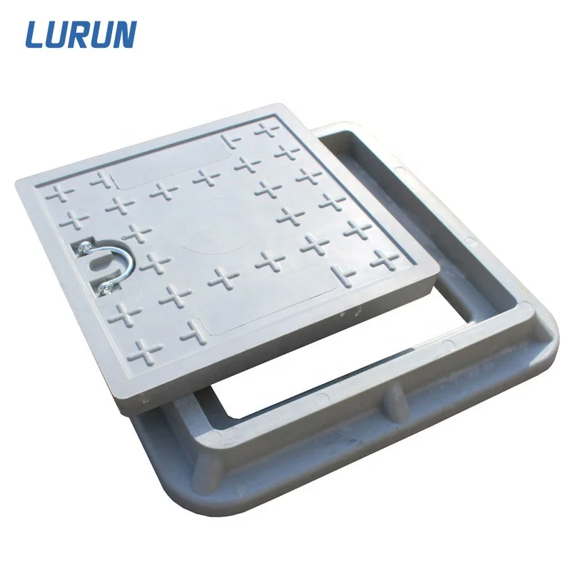 Композитная пластиковая крышка люка FRP из стекловолокна для строительства дорог