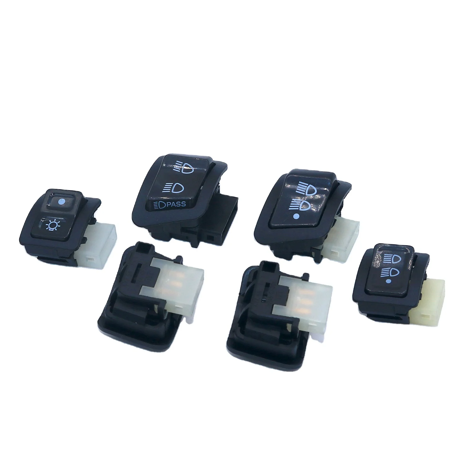 High Low Beam Pass Overtaking Light Switches Motorcycle Headlight Switch Button
