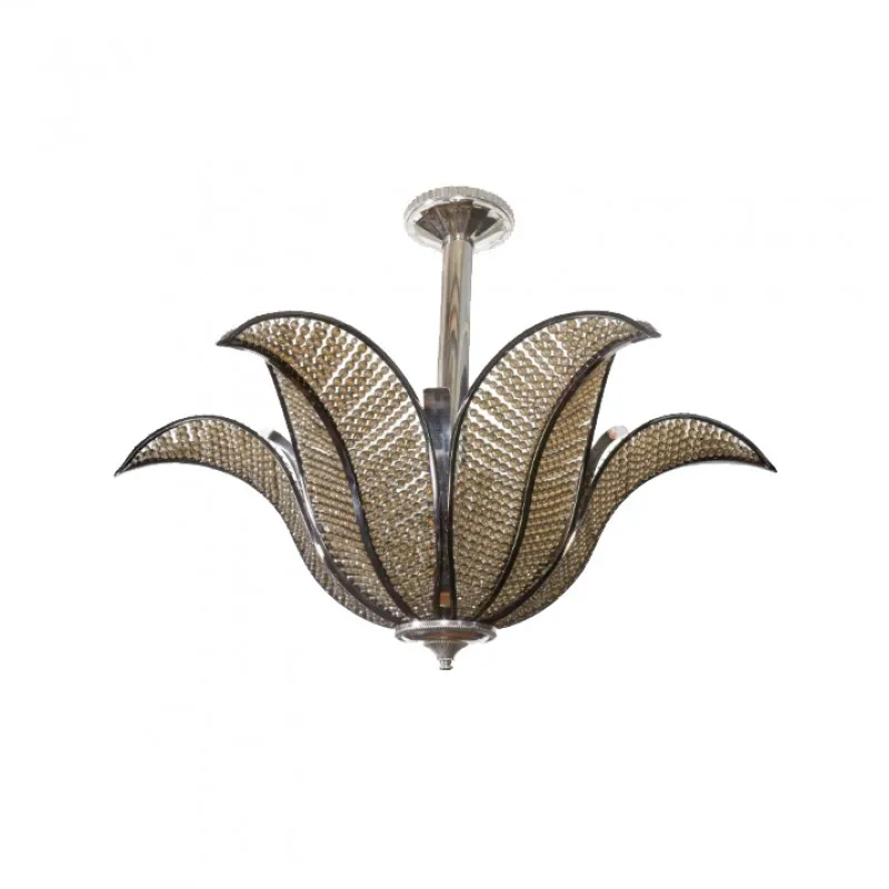 Golden Supplier American Design Led Ceiling Hanging Nordic Modern Pendant Lights Home Office Decorative Floral Lotus Chandelier