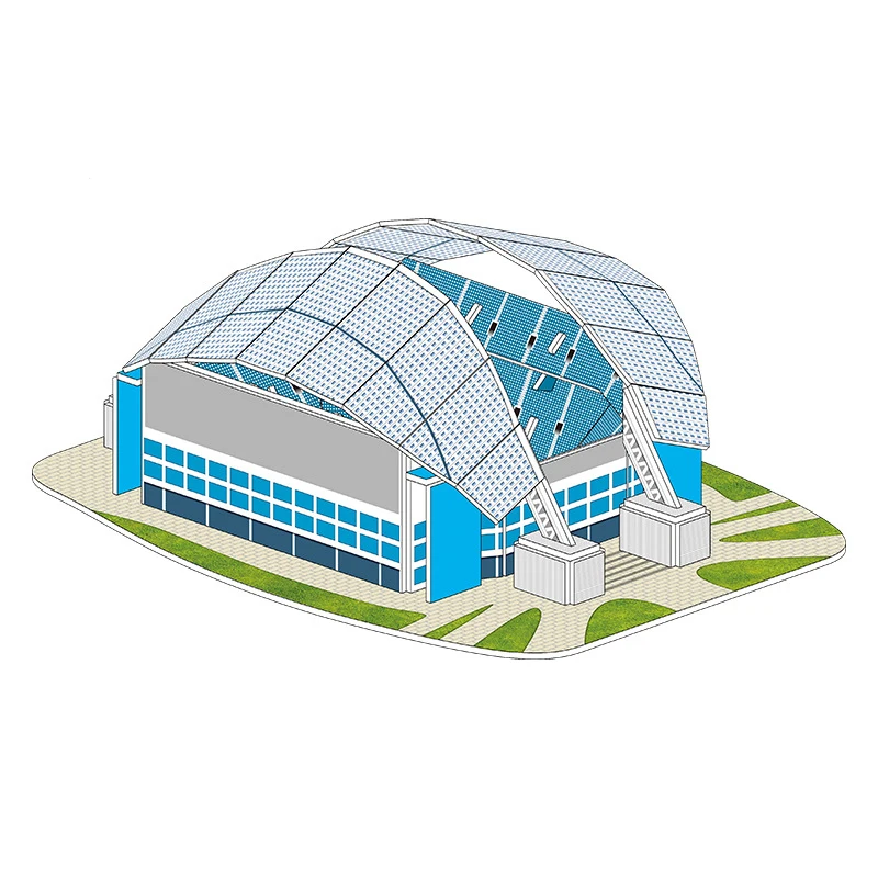 Toy Puzzle Fisht Dome Football Stadium 3D Paper Puzzle  Promotion Toys