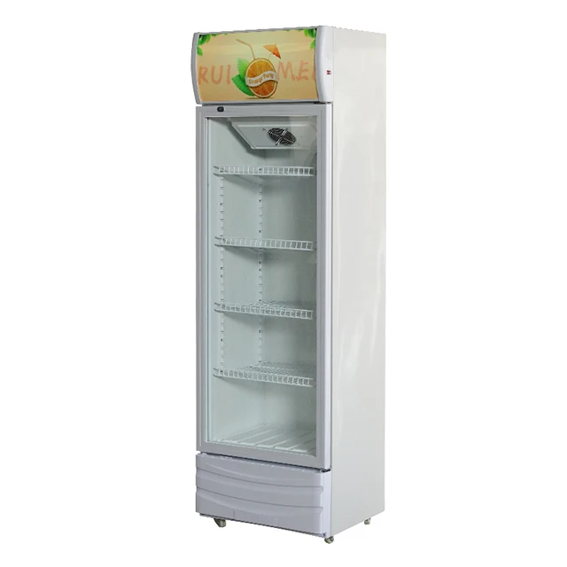 Drink Cooler Cabinet Glass Display Showcase Refrigerator Fridge