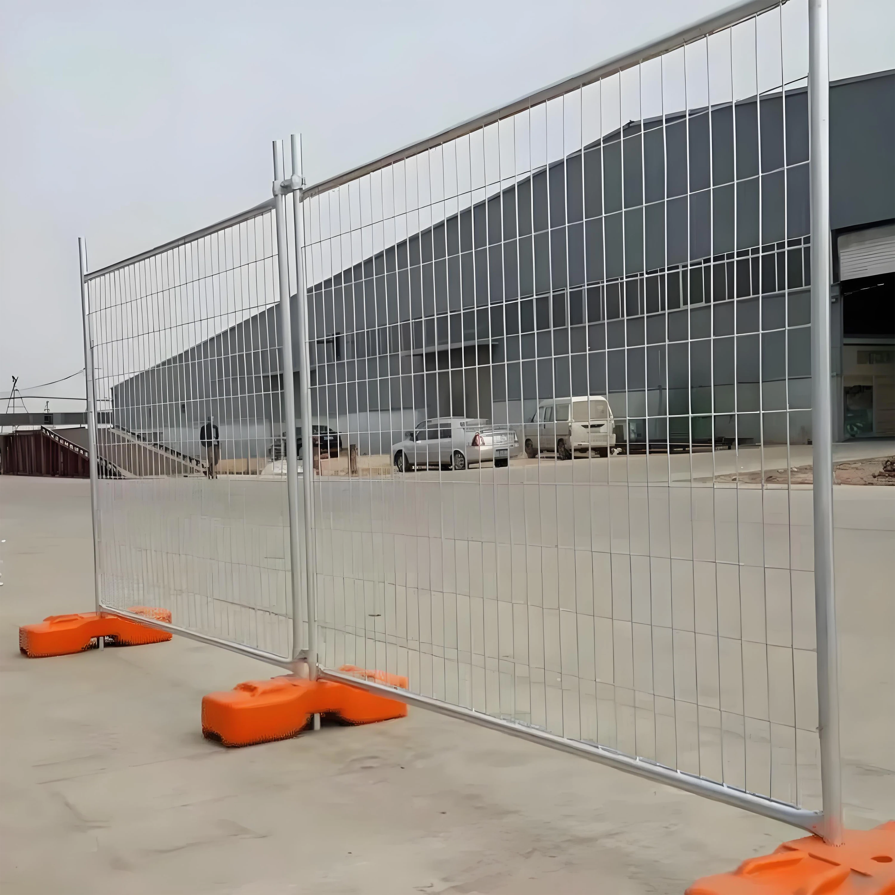Galvanized  Mesh Temporary Fence Panels For Construction Site Security