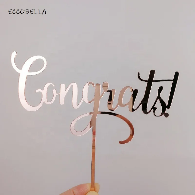 Congrats cake topper acrylic cake topper for pary decoration