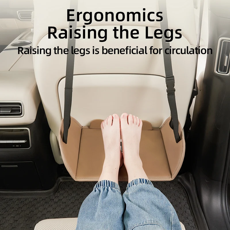 Airplane Foot Rest Foot Hammock for Plane Travel Chair Desk Adjustable Universal Folding Foot Hammock Car Seat Airplane Footrest