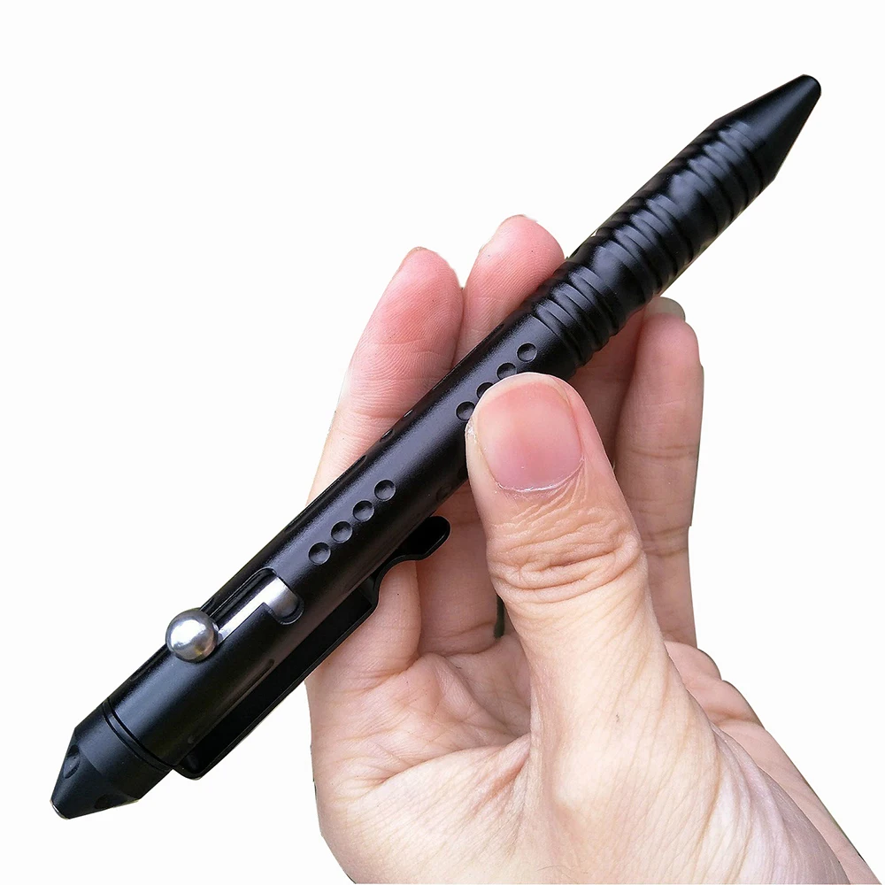 Tungsten steel tip window breaking LOGO Tactical defense pen Bolt Signature pen Outdoor self-defense Ballpoint Pens 1009