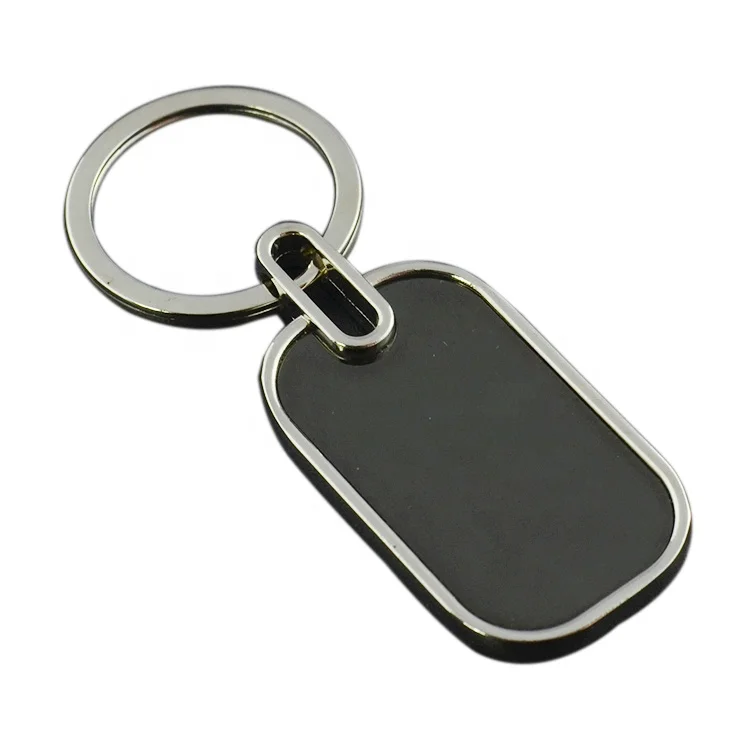 Custom both sides Logo Metal keychain