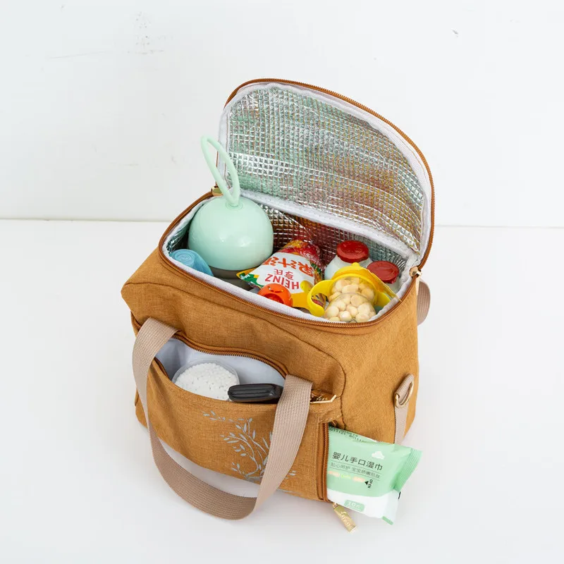 OLEI wholesale crossbody lunch bags for women portable cooler tote bag travel insulated cooler bag with multi pockets