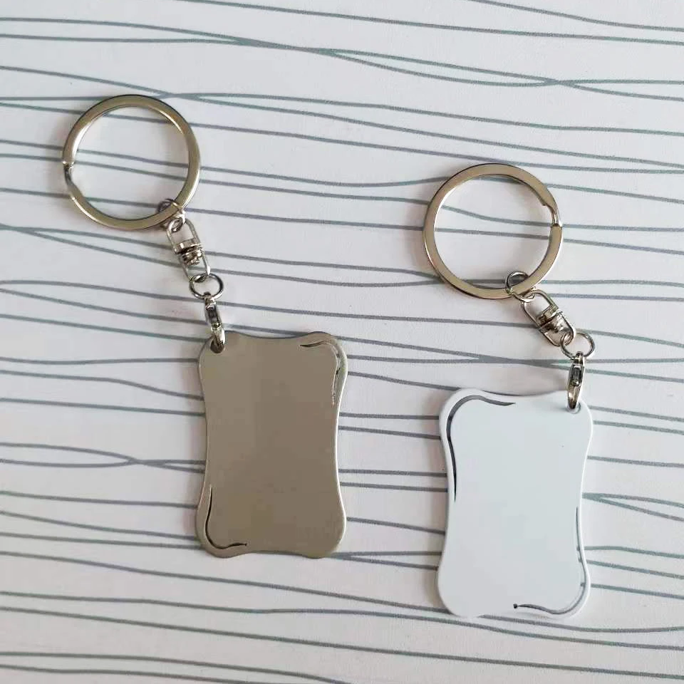 Metal art collection key chain Custom band fan gifts Sublimated blank alloy keychain