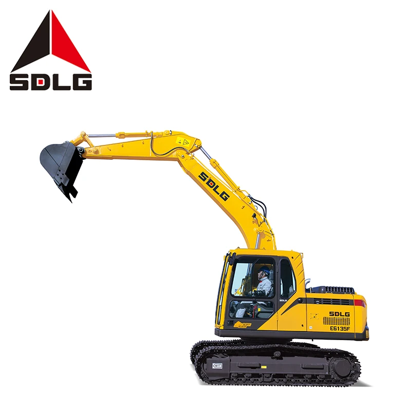 SDLG E6135F Hot 13.5 Ton Mini Excavator bagger digger new Hydraulic Crawler13.5t backhoe excavator with best prices