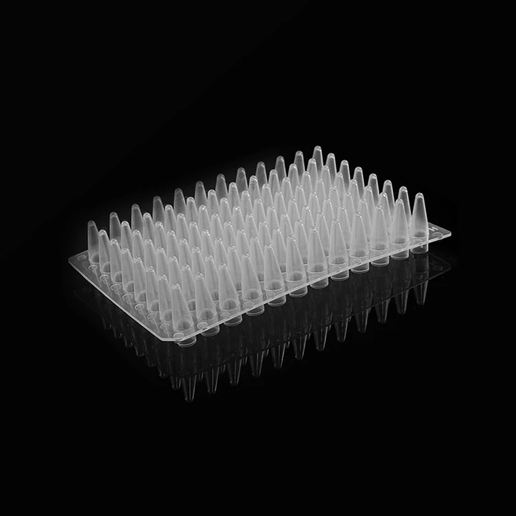 Laboratory Test 96 Well 0.1ml Ps Material U-shape v-shape flat-shape Popular Pcr Plate
