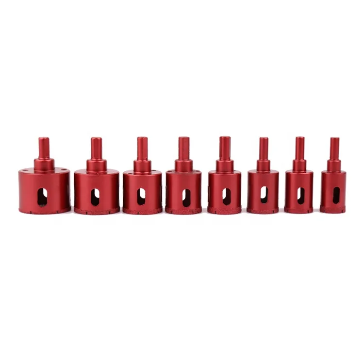 
High Quality Vacuum Brazed Diamond Core Drill Bits For Glass Ceramic Tile Granite Marble 