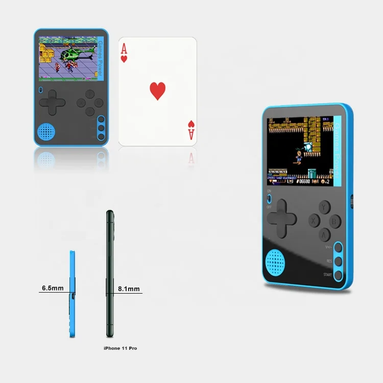 2021 Супер тонкая портативная игровая консоль игровой плеер встроенный в 500 игр ретро видео утешение для детей подарок