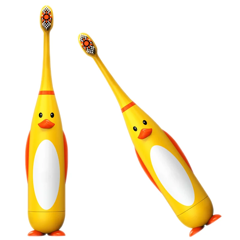 Dental Portable Kids Fashion AA Battery Powered Cartoon Design Electric Toothbrush Set for Children