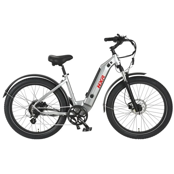 Step through integrated battery fat tire electric bike