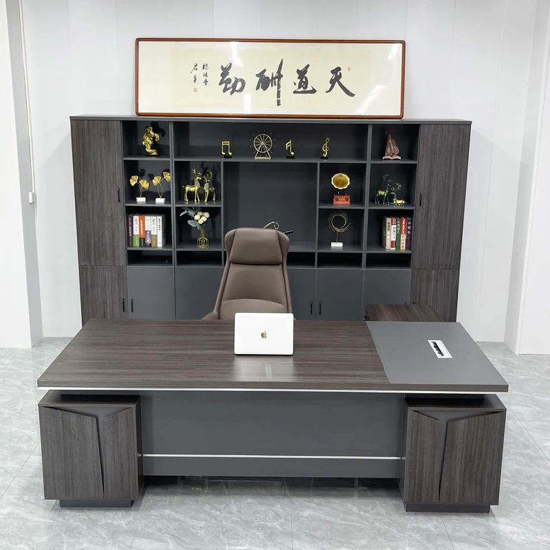 Chuangyue Boss Desk Simple Modern President Table and Chair Combination Large Desk Manager Supervisor Office Furniture