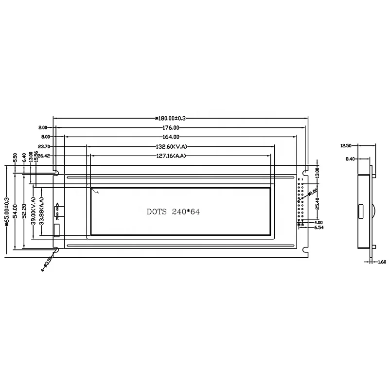  TCC 240*64 Графический ЖК-модуль LC7981 STN 24064