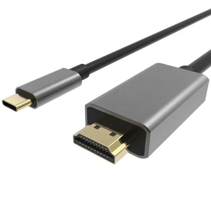 Кабель с разъемом USB типа C на HDMI Мужской позолоченный конвертер кабель алюминиевый корпус адаптер
