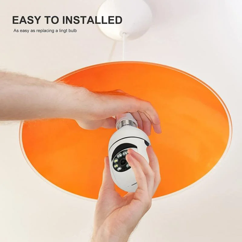 Full Color Night Vision 1080P CCTV Wireless Camera Security Bulb Camera