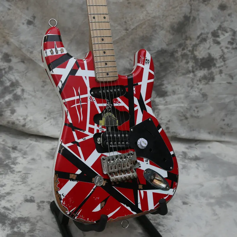 MSC Factory price Electric Guitar Hot selling Eddie VanHalen Striped Ready to Ship OEM Accepted
