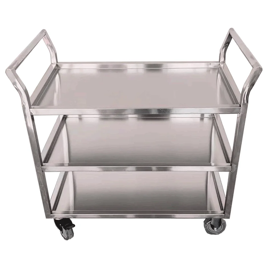 Commercial Stainless Steel Food Trolley Restaurant Food Cart