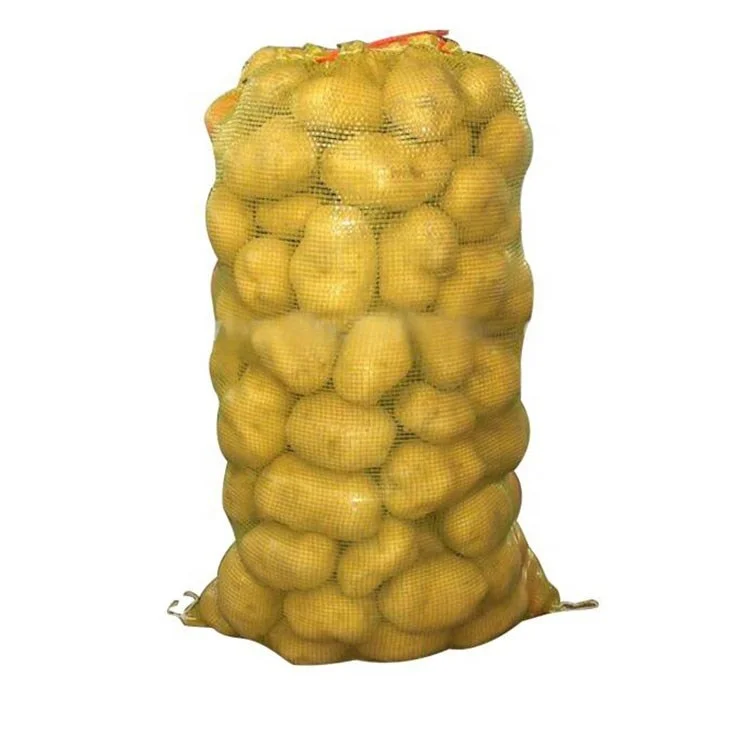 China direct factory onion polypropylene bag recycled agriculture mesh 50kg onion bags for potato orange carrot pepper corn wood