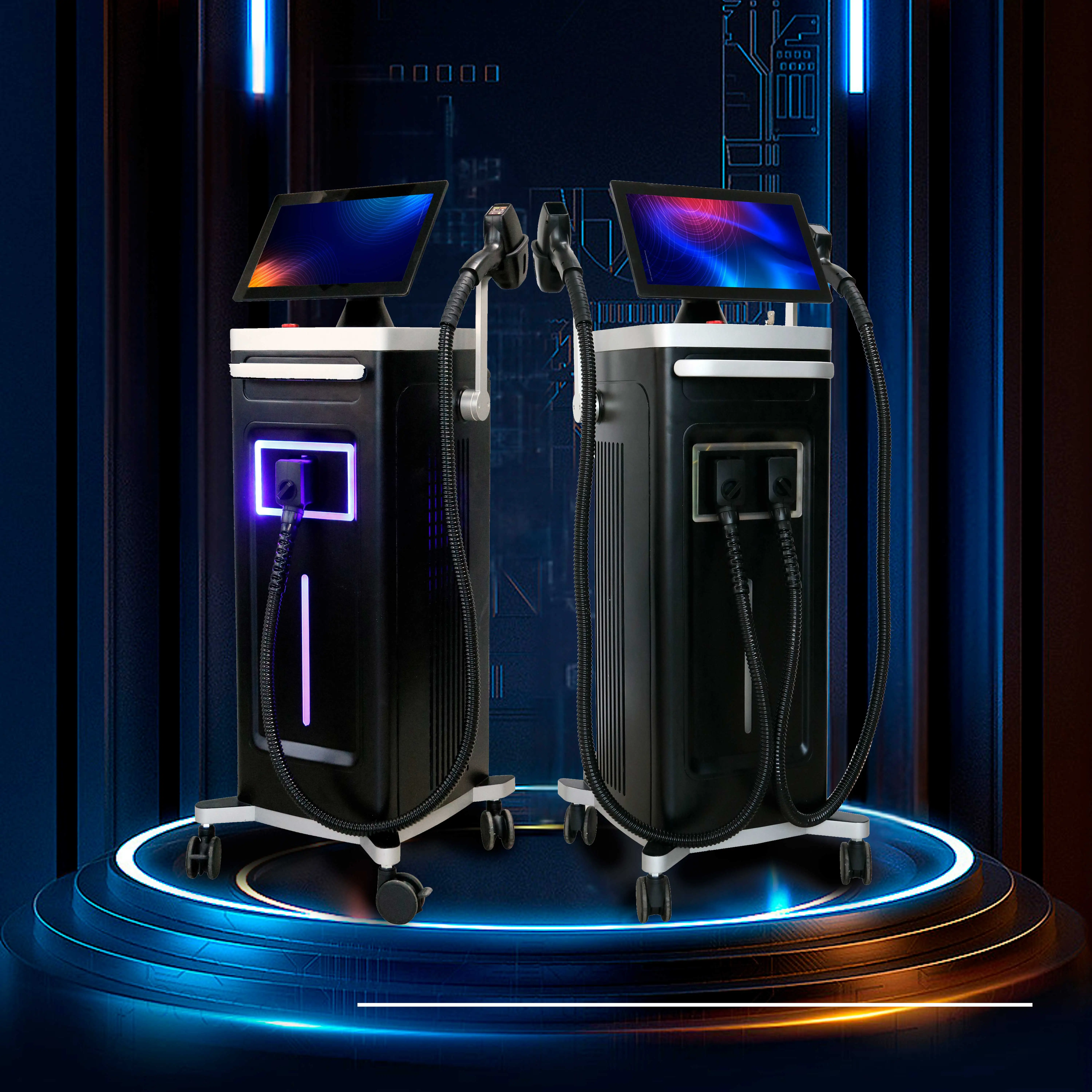 2024 diode laser ice 3 wavelength 755nm laser hair removal 4 wavelength ice painless diode laser with CE ISO TUV