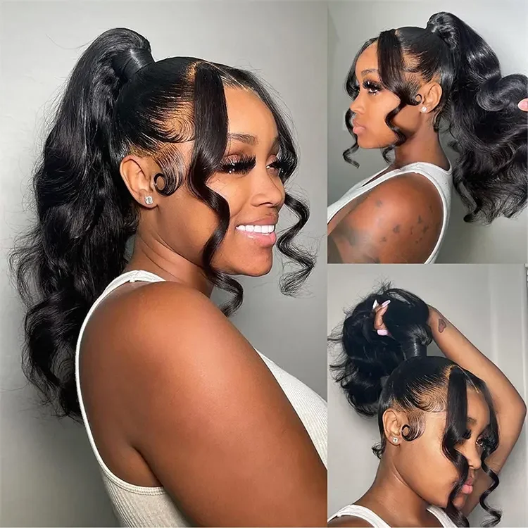 Wholesale 32 Inch Body Wave Lace Front Wigs Human Hair 13X4 30 Inch Hd Body Wave Lace Frontal Wig