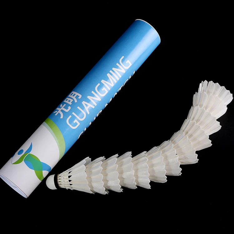 white goose feather badminton ball shuttlecocks