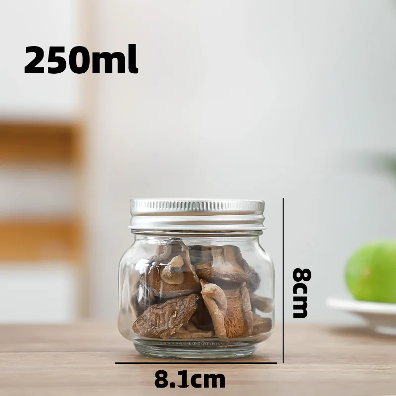 Empty Clear Canning Food Storage Mini ball Glass Mason Jar with Lids for Canning